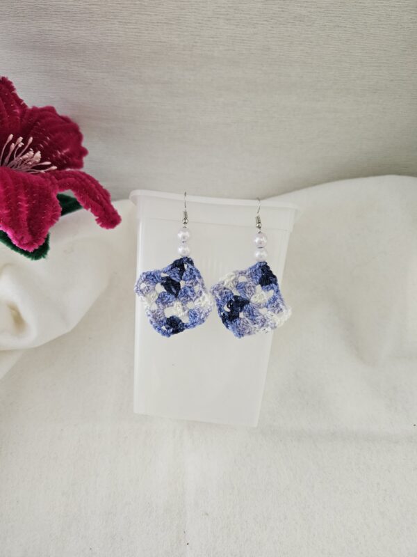 Boucles d'oreilles au crochet fait main