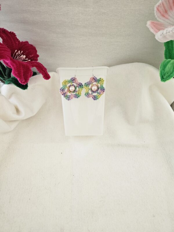 Boucles d'oreilles au crochet fait main