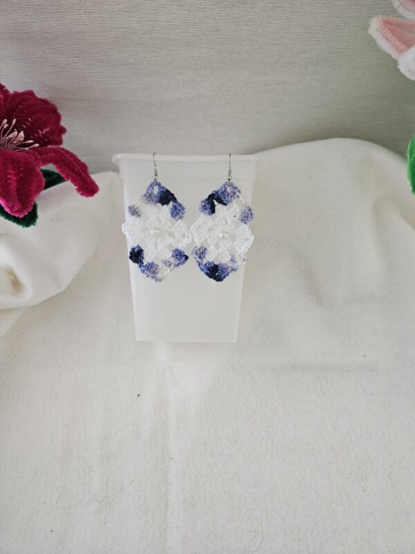 Boucles doreilles au crochet fait main