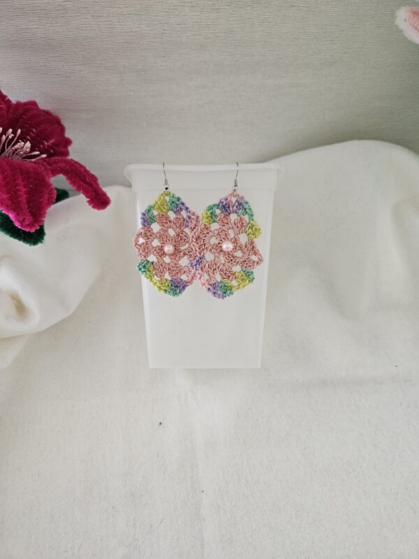 Boucles d'oreilles au crochet fait main